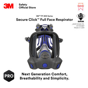 3M™ Secure Click™ Full Facepiece Reusable Respirator FF-800/ 3M Full Face Respirator/ Respirator Only Not Include Filter/ PSD_ RR_