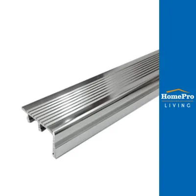HomePro จมูกบันไดอะลูมิเนียม NAS-451510 1.5 ม. สีเงินเงา แบรนด์ HOME