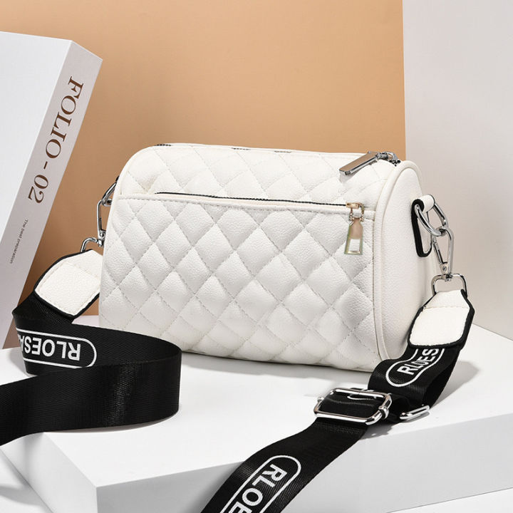 vivi bag#1608 Korean Fashion Leather Zipper Sling Shoulder Bag