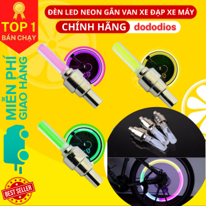 2 đèn led xe đạp gắn van xe dododios bộ 2 chiếc - Hàng chính hãng