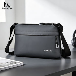 LouisWill Sling Bag for Mens Bag Shoulder Bag for Men Crossbody Shoulder Bags Waterproof Messenger Bag for Men Large Capacity Casual Bag Leisure Sport Street Bag for College Student Handbag for Men Sling Bag for Men Waterproof