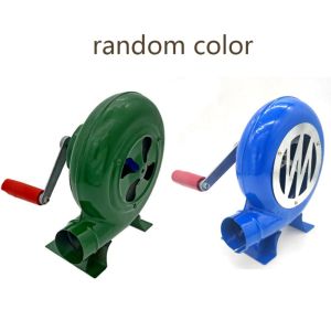 MUQZI 80/150/200W 1PC 1:36 tốc độ Tỷ Lệ Hộ gia đình Blower Hướng dẫn sử dụng Làm cho Lửa Hand Crank Fan Hướng dẫn sử dụng Thịt Nướng Booster Máy Thổi khí Nướng Cháy Khởi Xướng