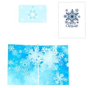 3D Snowflake Greeting Can Add Your Christmas Greeting Word to Friend Fine Papercraft Party Decoration Greeting