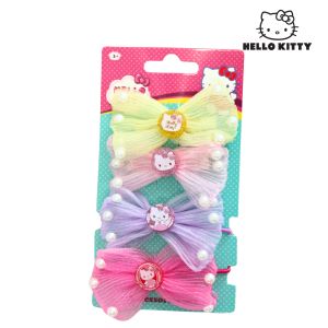 Hello Kitty Pastel Pearl Bow Hair Tie Set