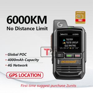 OKARADIO R280 Network Walkie Talkie Global POC Radio Nationwide Unlimited Distance Portable Intercom GPS Location Type-C Charging COD