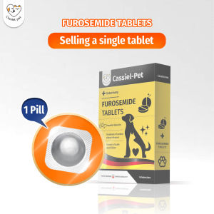 CASSIEL PET Furosemide Pet Diuretic For Heart Problem Coughing Decreased Appetite For Dog And Cat 1 TABLET Loose Pack