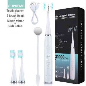 LL New Ready Dental Scaling Alat Pembersih Karang Gigi Sonic Elektrik 1 Set 5 Modes Perawatan