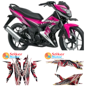 polet stiker striping lis les body motor honda sonic 150r 2017