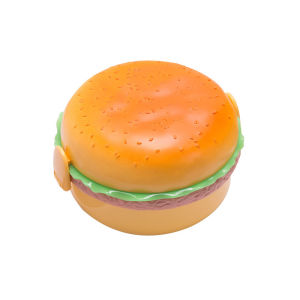 Happily Baby Hamburger Lunch Box for Kids Cute Cartoon 3 Layers Burger Bento Box Circular Square Tableware Kids