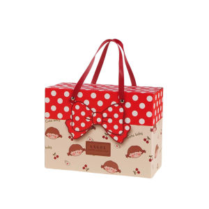 DD Kotak Hitam Pink Polka Kartun Comel Untuk Anak Hadiah Harijadi Murid Beg Cenderahati Saiz Kecil Cute Small Gift Box Kids Birthday Party Graduation Packaging 快乐装盒卡通礼品袋