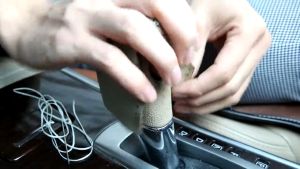 Leather Gear Knob Cover Proton Saga BLM / FLX / FL Handbrake Cover Perodua Aksesori Kereta car interior protect