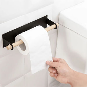 Kitchen Self Adhesive Paper Roll Rack Bathroom Towel Rack Tissue Hanger Over Cabinet Rack Bathroom Accessories