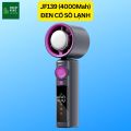 Quạt Cầm Tay Có Sò Lạnh - Pin 4.000mAh, Gió Turbo Mạnh, Gấp Gọn, Quạt Mini Sò Lạnh. 
