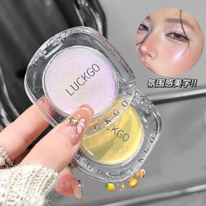 Crystal Clear Magic Blush Cream Gel with Fine Shine Long-Lasting Moisturizing Blush Cream Natural Brightening Cheek Tint Jelly Blusher