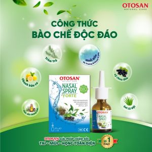 Xịt Mũi Otosan Nasal Spray Forte - Giảm Ngay Tắc Nghẹt Chảy Nước Mũi Phục Hồi Niêm Mạc - Lọ 30ml