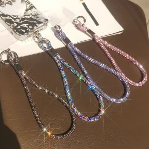 UTOPUS Bright Rhinestone Phone Lanyard Bling Bling Flash Phone Wrist Straps Trendy Glitter Anti-lost Wrist Rope Phone Accessories