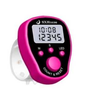 Tasbih Digital Led Finger Penghitung Counter Digital Led JAM