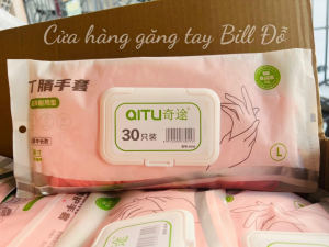 Túi 30 Găng Tay QITU Cao Su Làm Bếp Nấu Ăn Siêu Dai Không Mùi Sử Dụng Nhiều Lần An Toàn Chính Hãng Chiều Dài 22cm