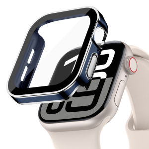 Case for Watch Series 10 46mm 42mm 44mm 40mm 45mm 41mm iWatch Ultra 49mm Series 9 8 7 SE SE2 6 5 4 Case With Glass Screen Protector