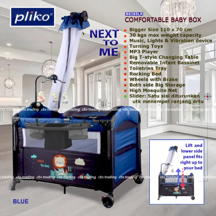 Pliko Baby Box B828LR Next To Me Box Bayi Pliko Ranjang Bayi