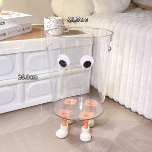 ถังขยะใส ดูดี สำหรับบ้าน ใหม่ล่าสุด ถังขยะ Ins สร้างสรรค์ ห้องนอน ห้องนั่งเล่น ถังขยะคนดังทางอินเทอร์เน็ต