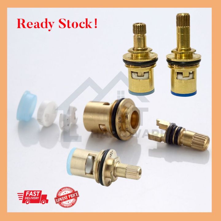 [READY STOCK] 1pcs 1/2″ Replacement Brass Ceramic Disc Tap Valve Faucet ...