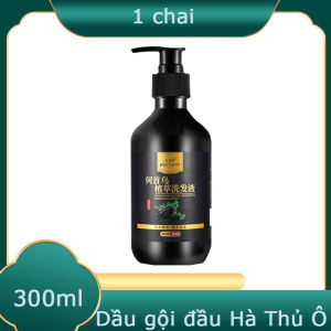 Dầu gội thảo dược làm đen tóc 300ml Dầu gội Polygonum multiflorum có thể biến mái tóc bạc của bạn thành mái tóc đen Thành phần tự nhiên và hữu cơ Không có mùi gây kích ứng Dầu gội làm đen tóc