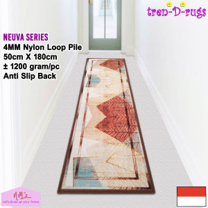 Tren-D-rugs Keset kaki eropa motif abstrak modern alas dapur panjang anti slip 50 cm x 180 cm - NMs