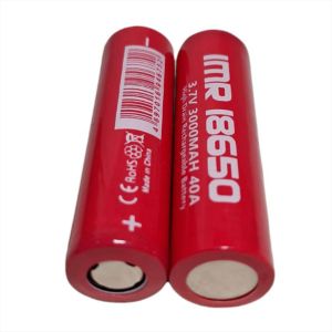 BATERAI MAINAN ANAK SENTER ELEKTRONIK DLL IMR 18650 3.7V 3000mAh Warna Merah