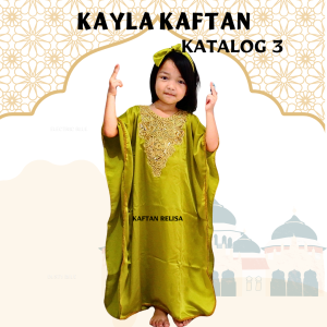 GAMIS KAFTAN ANAK KAYLA 3 / KAFTAN ANAK LUCU / KAFTAN ANAK TERBARU / KAFTAN LEBARAN ANAK