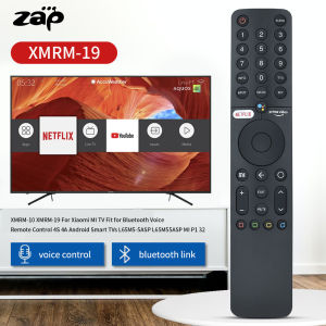 XMRM-19 Bluetooth Voice Remote Control For Xiaomi Mi TV P1 Android Smart TVs L43M6-6AEU L43M6-6ARG P1 32"/43"/55" Smart Android TV remote with Netflix Google Playstore