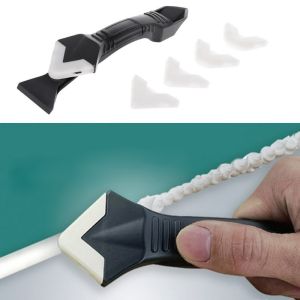 3 In 1 Multifunctional Silicone Scraper Squeegee Flooring Tools/Sealant Angle Grout Caulk Corner Remover/Home Tool