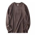 Baju Kemeja Kolar Bulat Baldu Dua Muka Lengan Panjang Lelaki T Jenis Lelaki Sweater Di Dalam Baju, Penghantaran Bagi Pihak Satu Helai T-Shirt Mewah. 