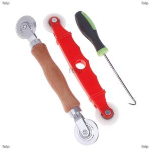 [COD] folp 3Pcs Window Install Tools Press Screen Pulley Roller Repair Tools Window Screen Accessories Screen Door Mesh Pressing Wheel Kit