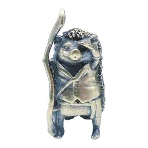 Hedgehog Shape Lanyard Beads DIY Brass Paracord Beads Vintage Parachute Cord Beads for Bracelets Pendants Enduring