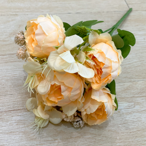 B8082 BUNGA PLASTIK PEONY DAYSI ZQ2 SALJU BUNGA ARTIFICIAL DEKORASI