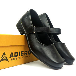 Adiero Sepatu Pantofel Wanita Paskibra Fantofel Cewek Slop sepatu sekolah hitam