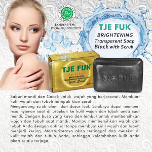 Tjefuk brightening transparent soap black with scrub 100gr