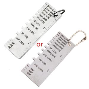 Thay Thế tấm đo độ dày dây/kim loại tấm thép không gỉ mạ Dụng cụ đo hàn kích thước kiểm tra cai trị phụ kiện