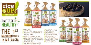 GLUTEN FREE Bundle - Chia & Quinoa/7 Super Seeds/Millet 120g x 3 Whole Grain Rice Cakes by RiceUP Good for Health & Diet Food