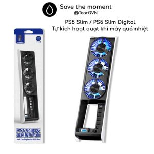 Quạt tản nhiệt thông minh IINE độ ồn thấp và tự động kiểm soát nhiệt độ cho PS5 Slim Disc & Digital Edition