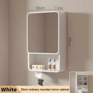Aluminum intelligent mirror cabinet is multifunctional and suitable for bathrooms hotels apartments