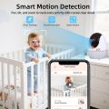WiFi-Control Video Baby Monitor Featuring 4.3-Inch Screen, PTZ Function, Auto Tracking, Night Vision for Pet and Baby Surveillance Care. 