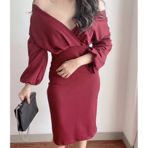 One fashion id COD + GRATIS ONGKIR Dres wanita scuba pre / Dres wanita pesta / Dres rajut Lengan panjang / Korean dres / Dres wanita pesta / Midi dres polos / Midi Dres / Korea Dres wanita / Dres wanita cantik / outfit Terbaru / Dres kekinian