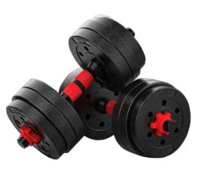 <<READY STOCK>> Single Dumbbell Bumper Plate Convertible & Adjustable Set Gym (10KG)