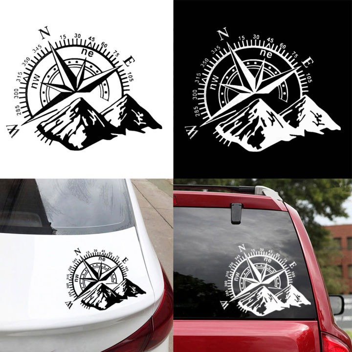 Mountain Compass Car Vehicle Body Window Reflective Decals Sticker ...