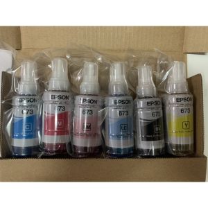 Genuine Epson 673 Original Ink Bottle for L800 L805 L810 L850 L1800 T6732T6733T6734T6735T6736