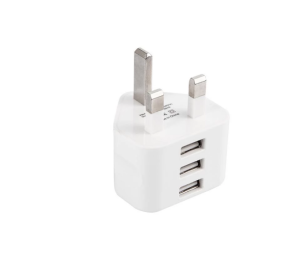Universal Usb Uk Plug 3 Pin Wall Charger Adapter With Usb Ports Travel Charger Charging For Phone