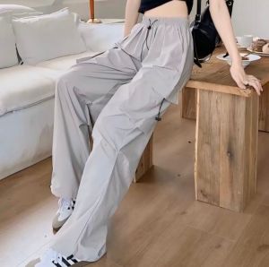 Zunesha - Kiya Cargo Pants Wanita Highwaist Loose Korean Style Jumbo - Celana Kargo Wanita Terbaru