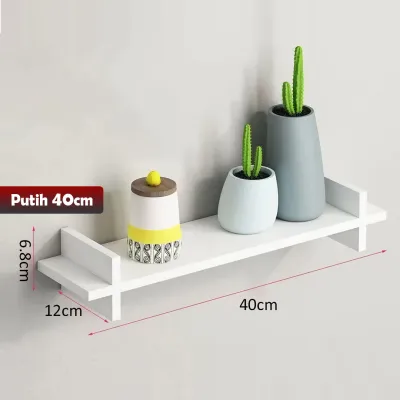 Rak Buku Dinding Rumah Tangga Terintegrasi Rak Hiasan Dinding Gantung Kamar - YOSINOGAWA STORE
